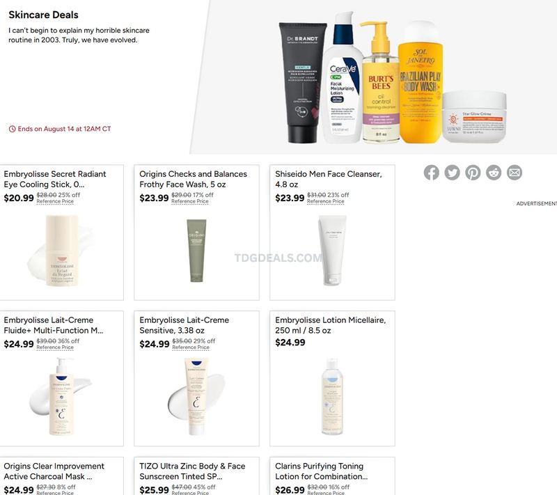 WOOT SKINCARE SALE — FROM $20.99