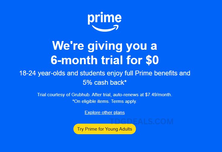 🎉 6-Month Amazon Prime FREE Trial