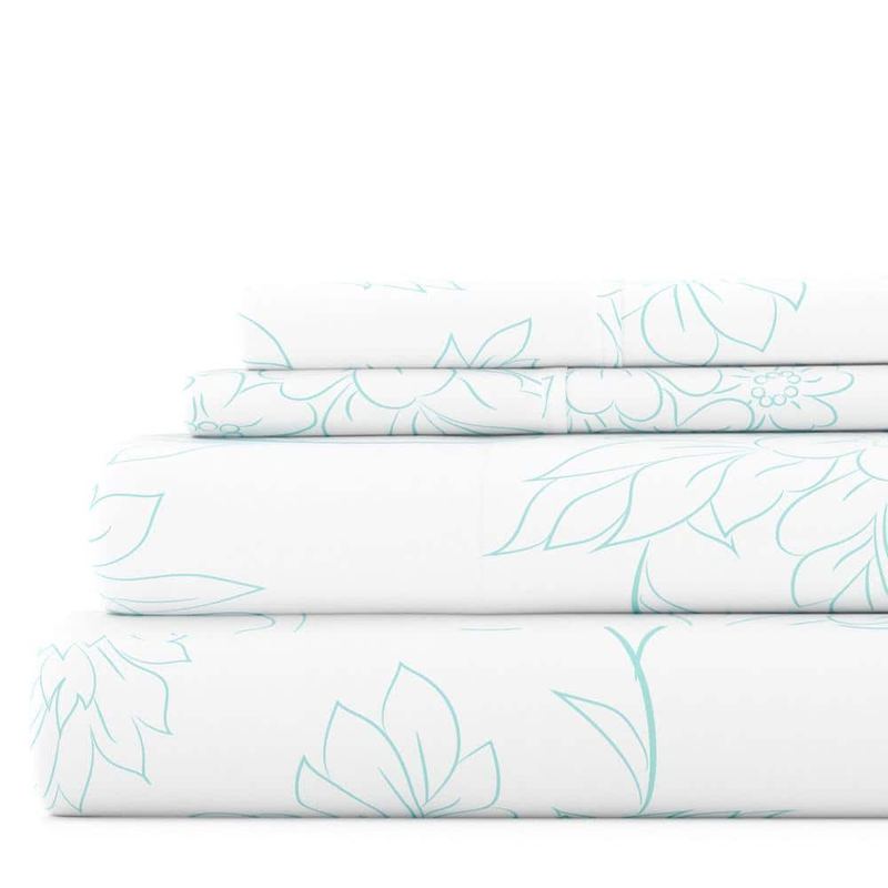 Becky Cameron - Vine Pattern Floral Microfiber Sheet Set