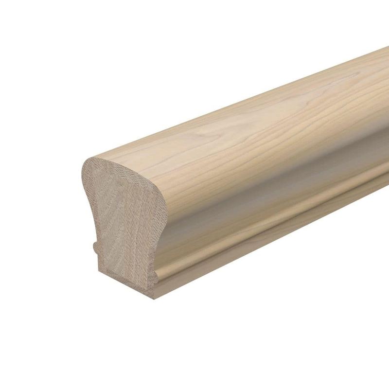 EVERMARK - Stair Parts 6010 12 ft. Unfinished Poplar Handrail