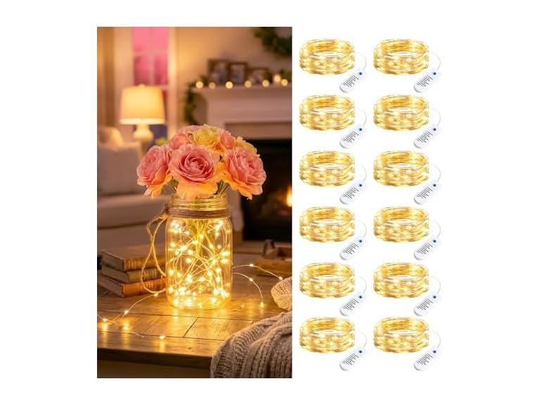 71% OFF: Minetom 12 Pack Fairy Lights