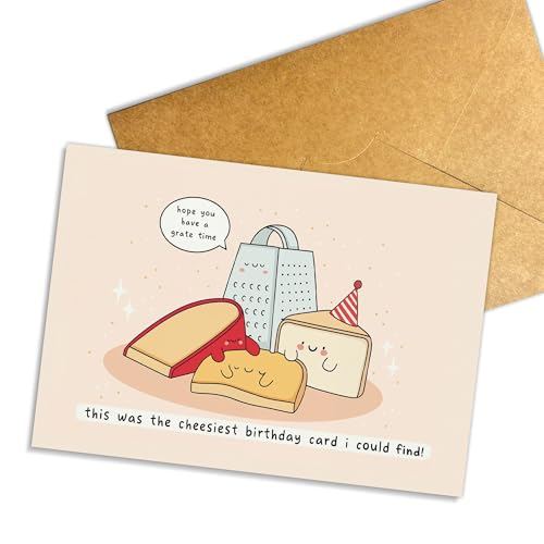 Podagree Funny Cheesy Pun Birthday Card, Naughty Birthday Gift for Cheese Lover, Cheesiest Birthday Card with Pun Humor for Friends Family This Was the Cheesiest Birrthday Card I Could Find!