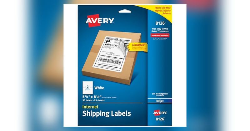 $17.14 AVERY 50-PACK HALF-SHEET SHIPPING LABELS FOR $9.95