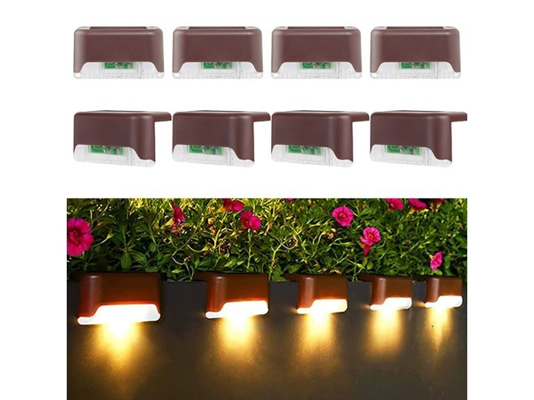 76% OFF: 8-Pk Solar LED Deck & Step Lights- Choose Color