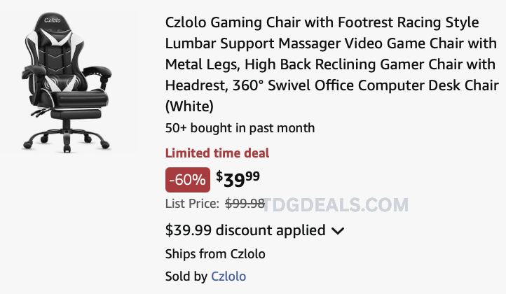 $40 GAMING CHAIR AT AMAZON