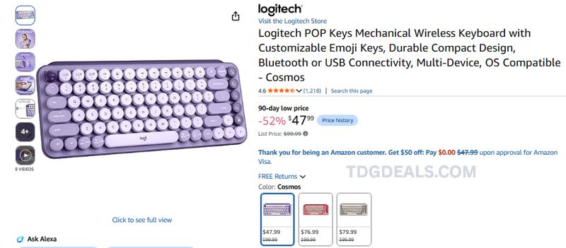 LOGITECH POP KEYS $47.99 ⌨️