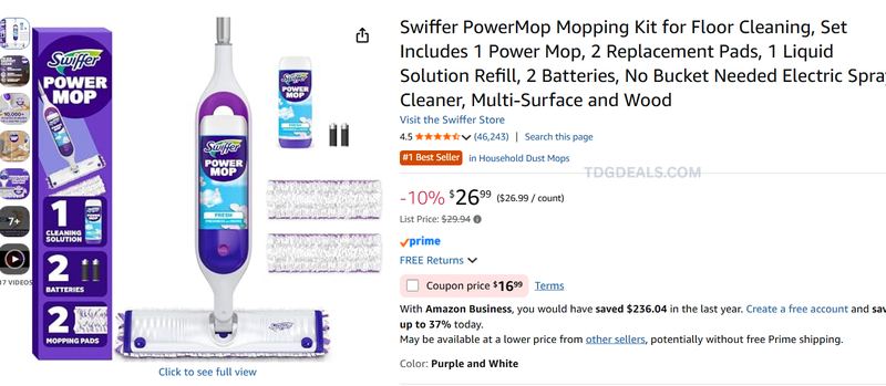 SWIFFER POWERMOP KIT — $16.99