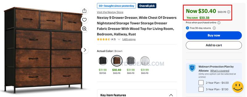 SAVE OVER $30 ON THIS DRESSER