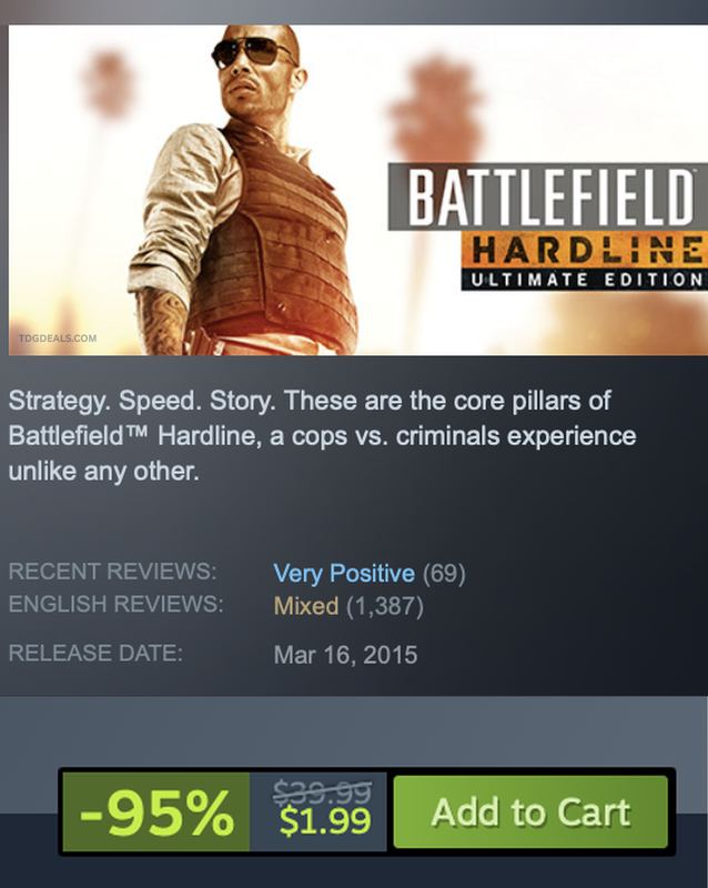 BATTLEFIELD HARDLINE FOR $1.99