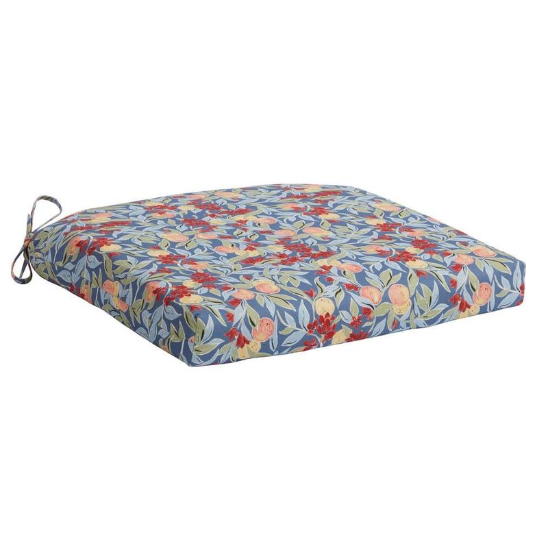 Hampton Bay - 20 in. W x 20 in. D Universal Outdoor Seat Pad in Citrus Grove