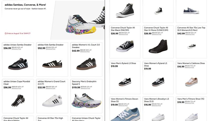 WOOT SNEAKER SALE — FROM $16.99
