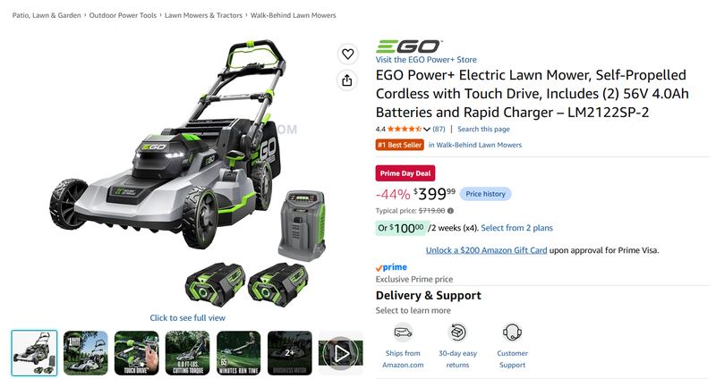 EGO LAWN MOWER DEAL 🌱